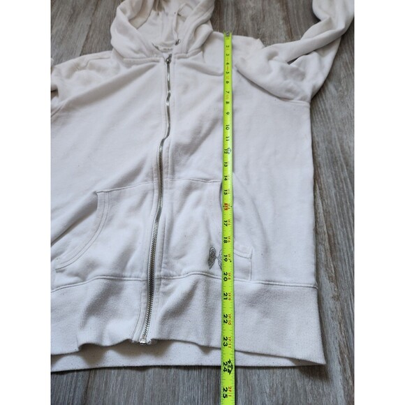 Victoria's Secret Sequin Wings White Zip Up Hoodie Supermodel Essentials White L - Picture 11 of 14